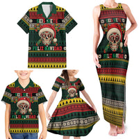 Mexican SEIS Siete 67 Meme Family Matching Tank Maxi Dress and Hawaiian Shirt Feliz Navidad Mexico - Wonder Print Shop