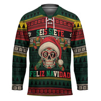 Mexican SEIS Siete 67 Meme Hockey Jersey Feliz Navidad Mexico - Wonder Print Shop