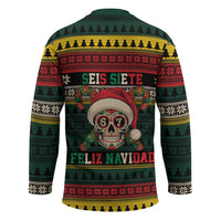 Mexican SEIS Siete 67 Meme Hockey Jersey Feliz Navidad Mexico - Wonder Print Shop