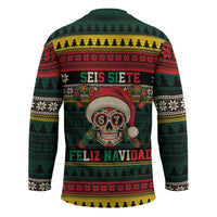 Mexican SEIS Siete 67 Meme Hockey Jersey Feliz Navidad Mexico - Wonder Print Shop