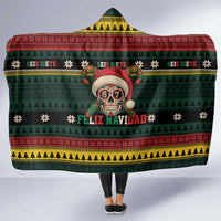 Mexican SEIS Siete 67 Meme Hooded Blanket Feliz Navidad Mexico - Wonder Print Shop