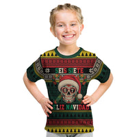 Mexican SEIS Siete 67 Meme Kid T Shirt Feliz Navidad Mexico - Wonder Print Shop