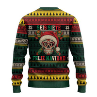 Mexican SEIS Siete 67 Meme Ugly Christmas Sweater Feliz Navidad Mexico - Wonder Print Shop