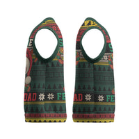 Mexican SEIS Siete 67 Meme Christmas Knitted V-Neck Vest Feliz Navidad Mexico - Wonder Print Shop