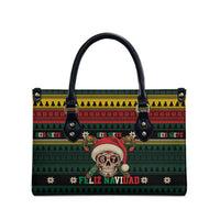 Mexican SEIS Siete 67 Meme Leather Bag Feliz Navidad Mexico - Wonder Print Shop