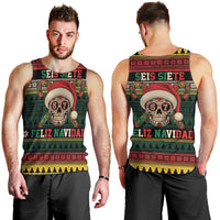 Mexican SEIS Siete 67 Meme Men Tank Top Feliz Navidad Mexico - Wonder Print Shop