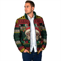 Mexican SEIS Siete 67 Meme Padded Jacket Feliz Navidad Mexico - Wonder Print Shop