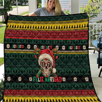 Mexican SEIS Siete 67 Meme Quilt Feliz Navidad Mexico - Wonder Print Shop