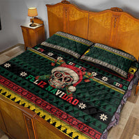 Mexican SEIS Siete 67 Meme Quilt Bed Set Feliz Navidad Mexico - Wonder Print Shop
