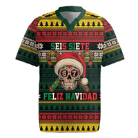 Mexican SEIS Siete 67 Meme Rugby Jersey Feliz Navidad Mexico - Wonder Print Shop