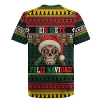 Mexican SEIS Siete 67 Meme Rugby Jersey Feliz Navidad Mexico - Wonder Print Shop