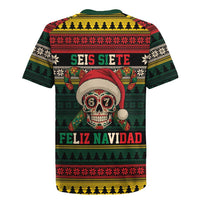 Mexican SEIS Siete 67 Meme Rugby Jersey Feliz Navidad Mexico - Wonder Print Shop