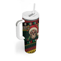 Mexican SEIS Siete 67 Meme Tumbler With Handle Feliz Navidad Mexico - Wonder Print Shop