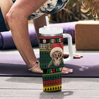 Mexican SEIS Siete 67 Meme Tumbler With Handle Feliz Navidad Mexico - Wonder Print Shop