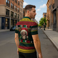 Mexican SEIS Siete 67 Meme Zipper Polo Shirt Feliz Navidad Mexico - Wonder Print Shop