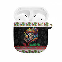 Mexican Sugar Skull AirPods Case Feliz Navidad Mexico - Wonder Print Shop