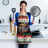 Mexican Sugar Skull Apron Feliz Navidad Mexico - Wonder Print Shop