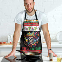 Mexican Sugar Skull Apron Feliz Navidad Mexico - Wonder Print Shop