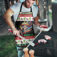 Mexican Sugar Skull Apron Feliz Navidad Mexico - Wonder Print Shop