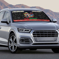 Mexican Sugar Skull Auto Sun Shade Feliz Navidad Mexico - Wonder Print Shop