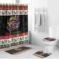 Mexican Sugar Skull Bathroom Set Feliz Navidad Mexico - Wonder Print Shop