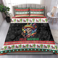 Mexican Sugar Skull Bedding Set Feliz Navidad Mexico - Wonder Print Shop