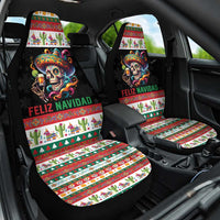 Mexican Sugar Skull Car Seat Cover Feliz Navidad Mexico - Wonder Print Shop