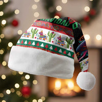 Mexican Sugar Skull Christmas Santa Hat Feliz Navidad Mexico - Wonder Print Shop