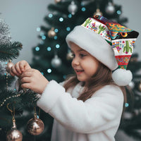 Mexican Sugar Skull Christmas Santa Hat Feliz Navidad Mexico - Wonder Print Shop