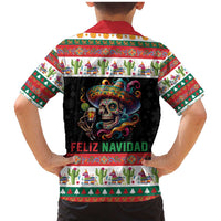 Mexican Sugar Skull Family Matching Mermaid Dress and Hawaiian Shirt Feliz Navidad Mexico - Wonder Print Shop