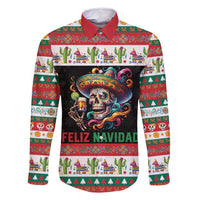 Mexican Sugar Skull Family Matching Mermaid Dress and Hawaiian Shirt Feliz Navidad Mexico - Wonder Print Shop