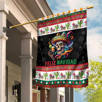 Mexican Sugar Skull Garden Flag Feliz Navidad Mexico - Wonder Print Shop