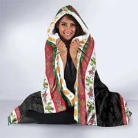 Mexican Sugar Skull Hooded Blanket Feliz Navidad Mexico - Wonder Print Shop