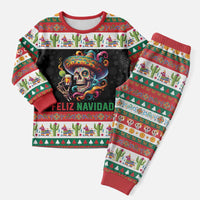 Mexican Sugar Skull Christmas Pajama Set Feliz Navidad Mexico - Wonder Print Shop