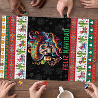 Mexican Sugar Skull Puzzle Feliz Navidad Mexico - Wonder Print Shop