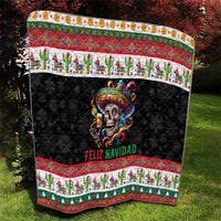 Mexican Sugar Skull Quilt Feliz Navidad Mexico - Wonder Print Shop