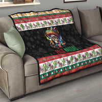 Mexican Sugar Skull Quilt Feliz Navidad Mexico - Wonder Print Shop