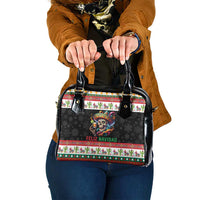Mexican Sugar Skull Shoulder Handbag Feliz Navidad Mexico - Wonder Print Shop