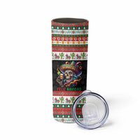 Mexican Sugar Skull Skinny Tumbler Feliz Navidad Mexico - Wonder Print Shop