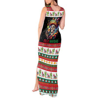 Mexican Sugar Skull Tank Maxi Dress Feliz Navidad Mexico - Wonder Print Shop