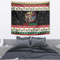 Mexican Sugar Skull Tapestry Feliz Navidad Mexico - Wonder Print Shop