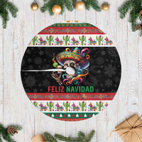 Mexican Sugar Skull Tree Skirt Feliz Navidad Mexico - Wonder Print Shop