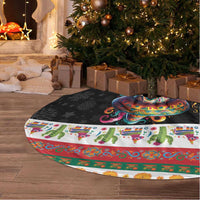 Mexican Sugar Skull Tree Skirt Feliz Navidad Mexico - Wonder Print Shop