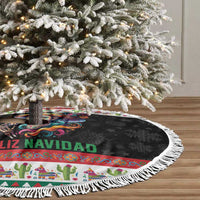 Mexican Sugar Skull Tree Skirt Feliz Navidad Mexico - Wonder Print Shop