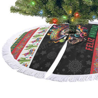 Mexican Sugar Skull Tree Skirt Feliz Navidad Mexico - Wonder Print Shop