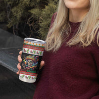 Mexican Sugar Skull Tumbler Cup Feliz Navidad Mexico - Wonder Print Shop