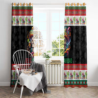 Mexican Sugar Skull Window Curtain Feliz Navidad Mexico - Wonder Print Shop