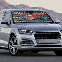 Mexican Sugar Skull Lady Christmas Auto Sun Shade Feliz Navidad Mexico - Wonder Print Shop