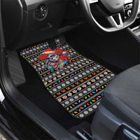 Mexican Sugar Skull Lady Christmas Car Mats Feliz Navidad Mexico - Wonder Print Shop
