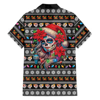 Mexican Sugar Skull Lady Christmas Hawaiian Shirt Feliz Navidad Mexico - Wonder Print Shop